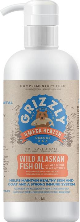 Immagine prodotto Grizzly Olio di salmone selvaggio Salmon Plus (Senior, Adulto, Junior, 6 pz., 0.50 g)