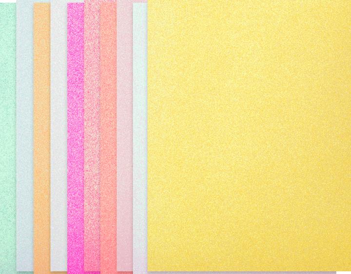 Image du produit Rico Design Papier pailleté Papier poésie Bonbons (180 g/m², 10 x)