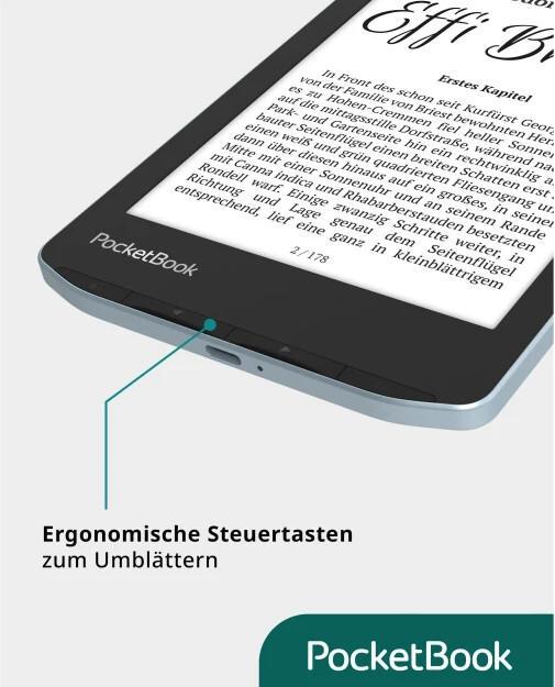 Productafbeelding PocketBook Vers (6", 8 GB, Helderblauw)
