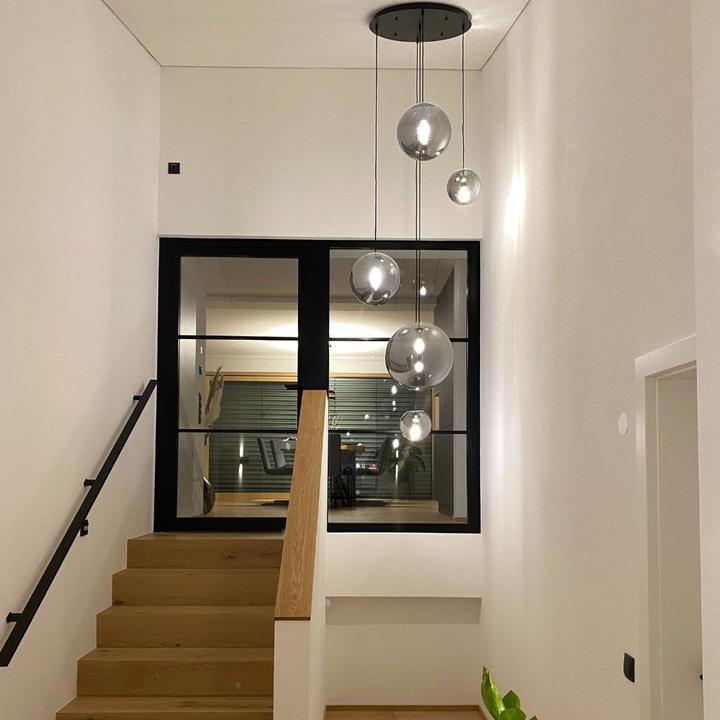 Actual product image s.luce Orb glass globe pendant light (E27)