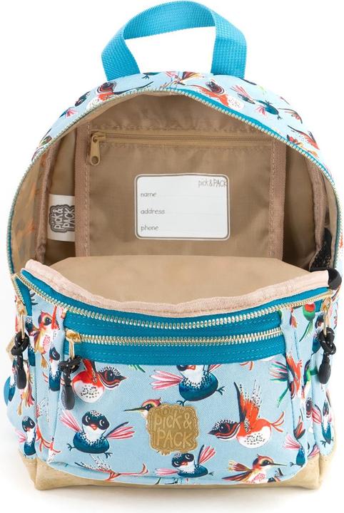 Produktbild Pick & Pack Birds Backpack (22 x 31 x 11 cm) - Dusty blue