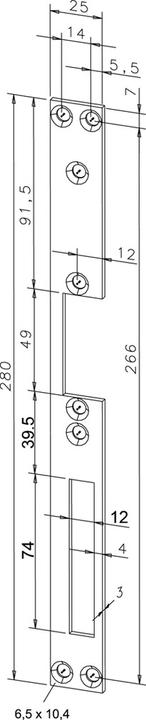 Actual product image effeff Flat striking plates for door openers (Striking plate)