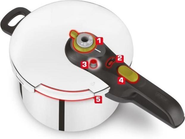 Actual product image Tefal Secure 5 Neo (22 cm, Steam cooker, Stainless steel)