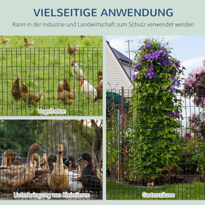 Produktbild PawHut Maschendrahtzaun mit PVC-ummantelter Kunststoff