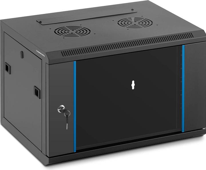 Produktbild Fromm & Starck Serverschrank 19 Zoll abschliessbar 6 HE Stahlgehäuse Netzwerkschrank (10.86 HE, 19 Zoll Rack)