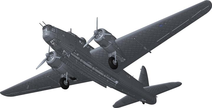 Actual product image Airfix Kit Vickers Wellington Mk.1A/C 1:72