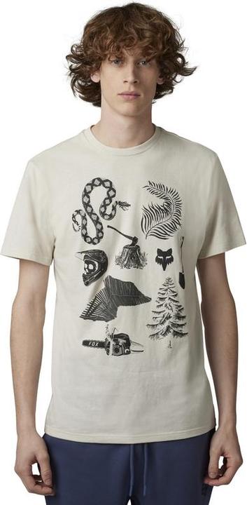 Produktbild Fox Tee 23 Track Beast Ss Prem Vin Wht S (S)
