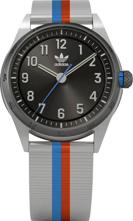 Actual product image adidas Quartz wristwatch AOSY22525 Grey Case material=stainless steel Material (bracelet) (Analogue wristwatch, 42 mm)