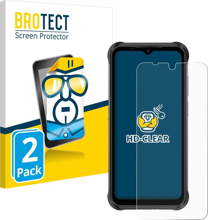 Productafbeelding BROTECT Schermbeschermer Clear (2 Stuk, Ulefone Power Armor 14)