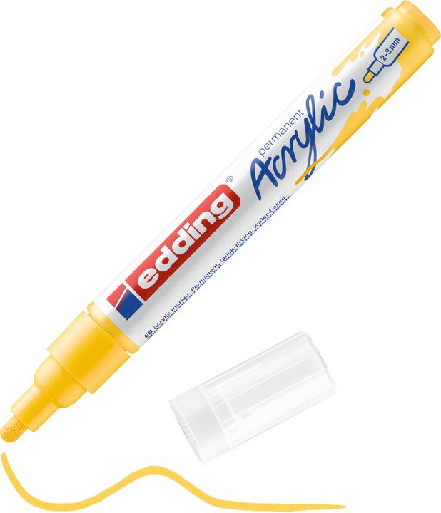 Immagine prodotto Edding Marcatore acrilico 5100 Medio (Giallo, 3 mm, 1 x)