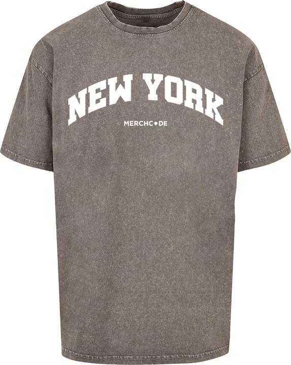 Produktbild Merchcode New York Wording - Acid Washed Oversize Tee - 113011 (XL)