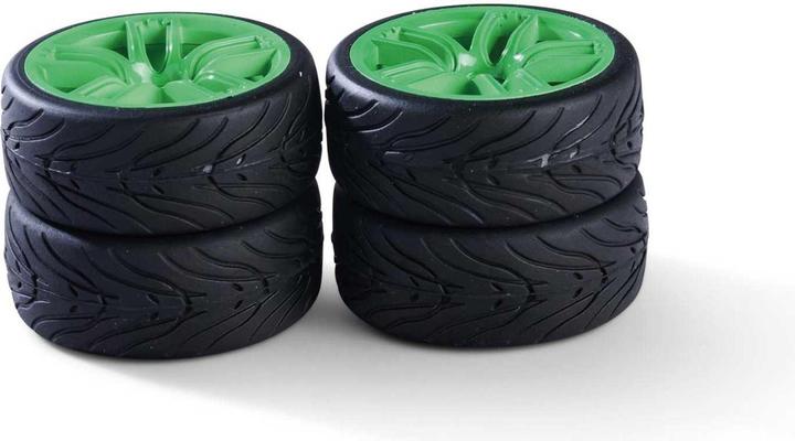 Actual product image Carson 1:10 Wheel set 10 spokes (4) green