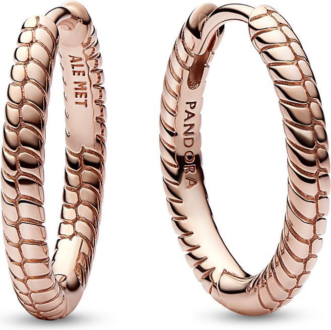 Pandora Moments Small Charm Hoop Ohrringe (rosevergoldet, Metall)