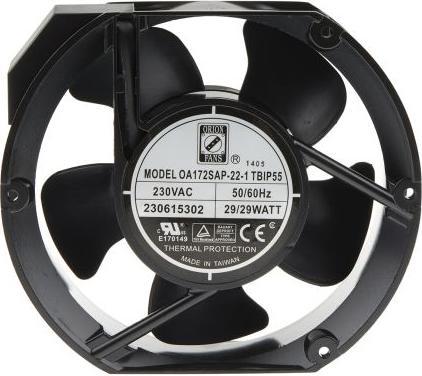 Actual product image Rs Pro AC FAN 172X150X51MM 230VAC WITH IP55 (172 mm, 1 x)