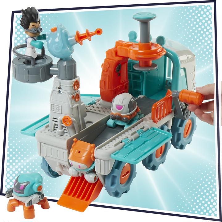 Actual product image PJ Masks Romeo's Robot Lab Preschool Toy, 2-in-1 Vehicle and Ro