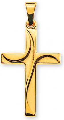 Produktbild Natsumi Schmuck Kreuz Anhänger Gelbgold 18K/750 (750/18 K Gelbgold)