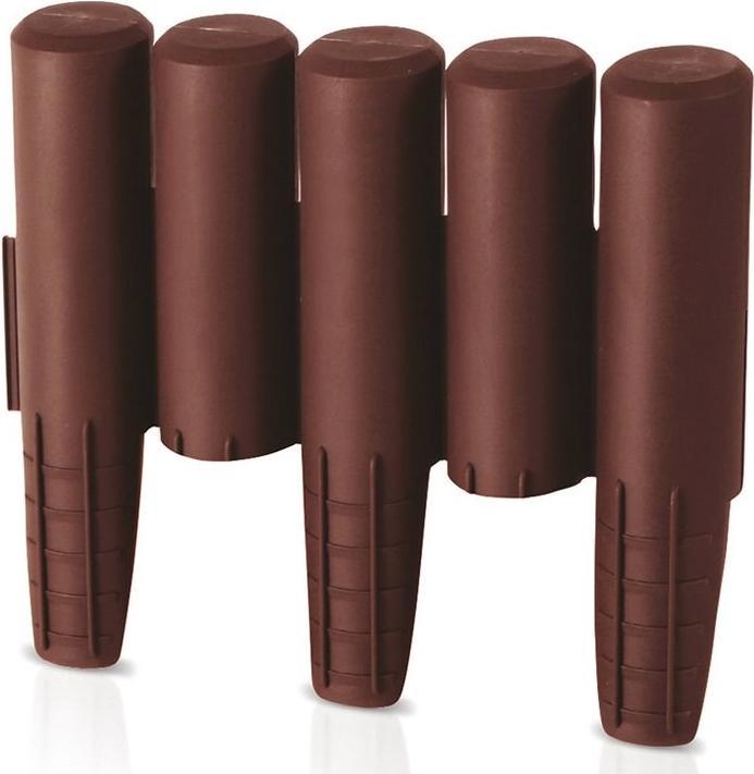 Produktbild Prosperplast Palisade 2,7 m Beetumrandung Rasenkante Randstein Kantenstein, braun, 31 x 28 x 26,6 cm (270 cm)
