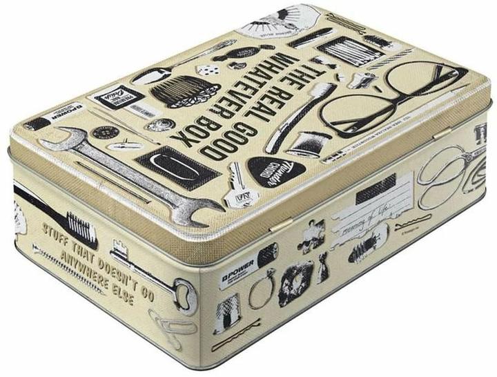 Image du produit Nostalgic-Art Merchandising Boîte de rangement Whatever Beige/Noir/Blanc (7 x 23 x 7 cm, 3 l)
