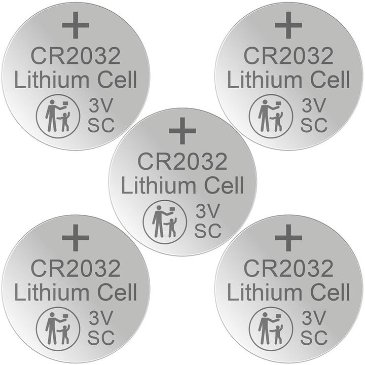 Produktbild Hückmann Knopfzelle Lithium 3V (5 Stk., CR2032, 220 mAh)