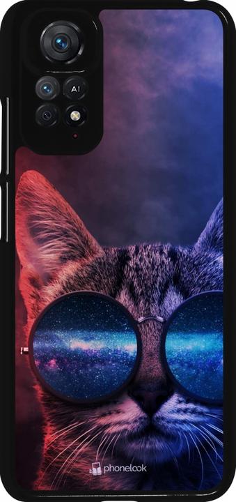 Actual product image PhoneLook Cover Red Blue Cat Glasses (Oppo A11s, Xiaomi Redmi Note 11)