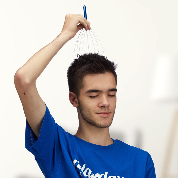 Actual product image Relaxdays Head Massager Metal