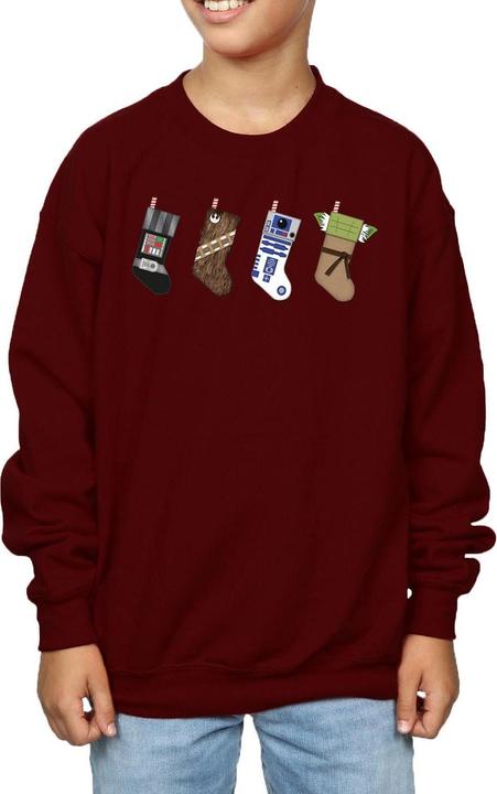 Actual product image Star Wars Boys Christmas Stockings Sweatshirt (116)
