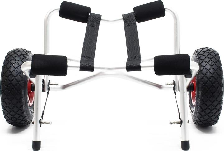 Image du produit Wiltec Chariot de transport pliable pour Kayak Canoë avec Sangle Remorque pour bâteau et Planche de surf (1 pers.)