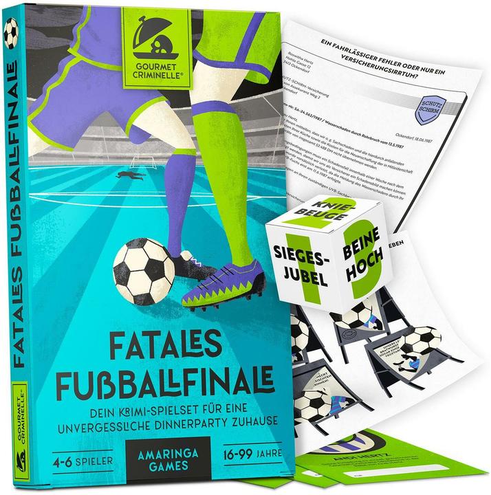 Actual product image Gourmet Criminelle Party game Fatal football final, Language: German (German)