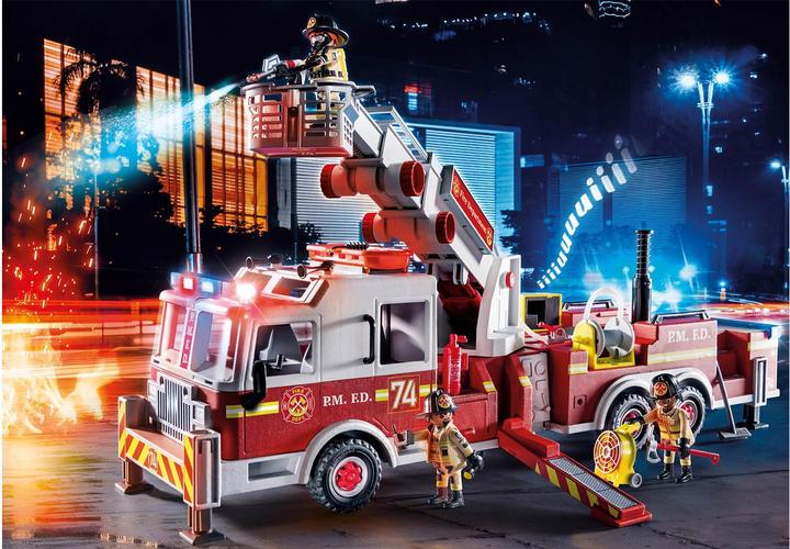 Produktbild Playmobil Feuerwehr-Fahrzeug: US Tower Ladder (70935, Playmobil City Action)