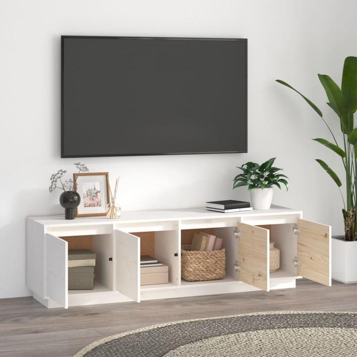 Immagine prodotto VidaXL Mobile TV bianco 156x37x45 cm in pino massiccio, colore