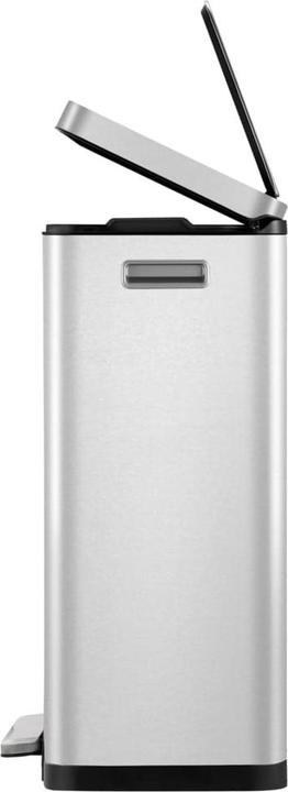 Produktbild EKO Treteimer X-Cube Tretmülleimer rechteckig Edelstahl 45 L mit extra breitem Pedal, gedämpftem De (45 l)