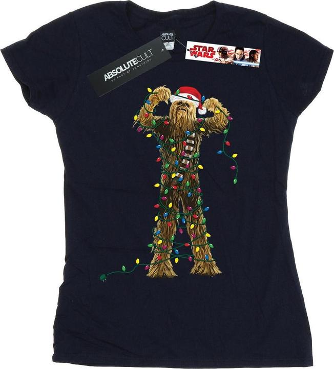 Produktbild Star Wars Chewbacca Christmas Lights TShirt (L)