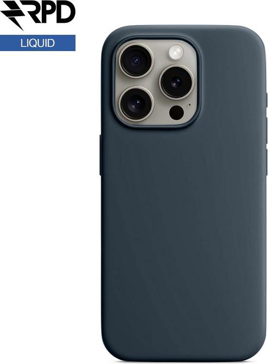 Immagine prodotto RPD iPhone 15 Pro Max - Silicone Case Storm Blue, Liquid (Magsafe-Version) (Apple iPhone 15 Pro Max)