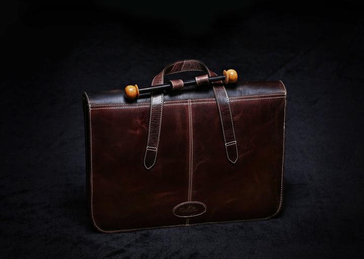 Immagine prodotto Only-Bags.Store Cartella in vera pelle, borsa per laptop, borsa a tracolla per l'ufficio, regalo di Natale (14")