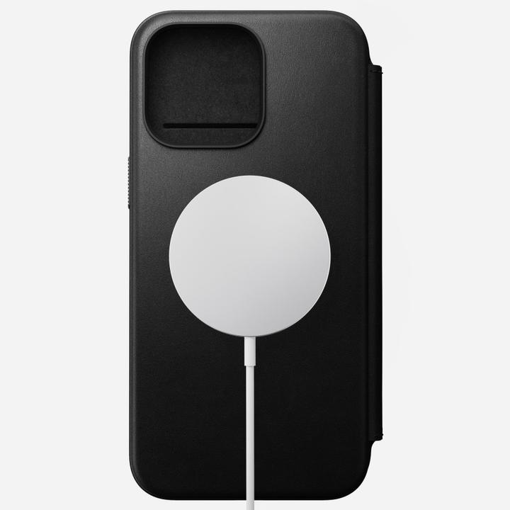 Produktbild Nomad Modern Leather Folio iPhone 15 Pro Max Schwarz (Apple iPhone 15 Pro Max)