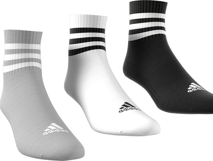 Produktbild adidas 3-Streifen Cushioned Sportswear Mid-Cut Socken (3 Paar) (40, 41, 42)