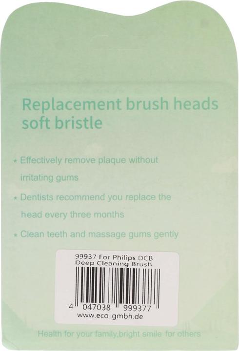 Produktbild AccuCell Zahnbürstenkopf Deep Cleaning Brush für elektrische Zahnbürsten von Philips, 4 Stück (4 x)