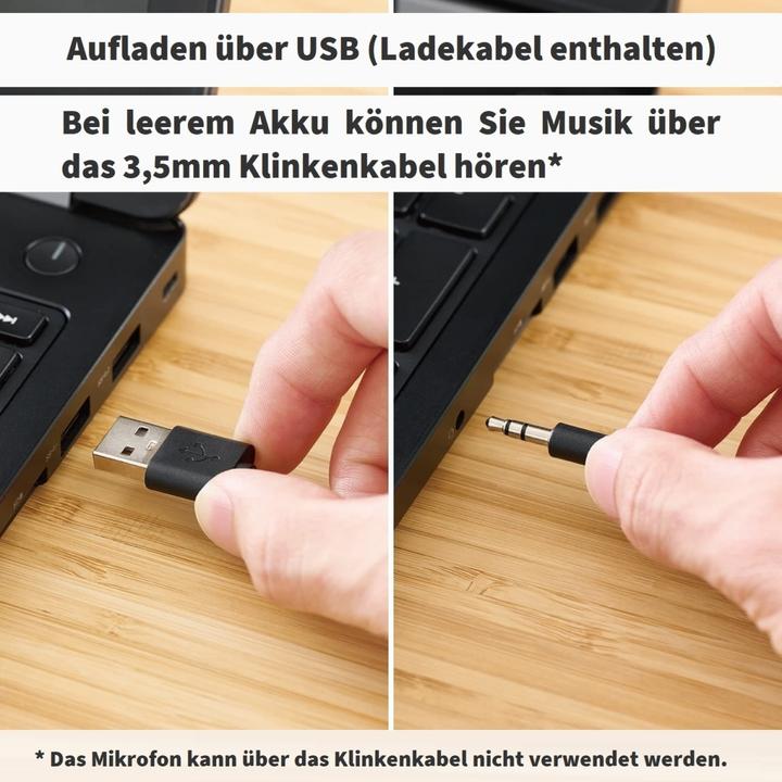 Image du produit Gequdio Casque sans fil Bluetooth GB-2 (sans adaptateur USB) (Sans fil, USB-A)