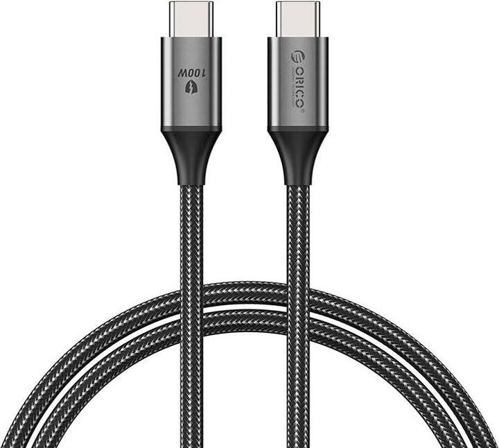 Produktbild Orico 100W USB-C to USB-C charging cable (black) (1 m, USB 2.0, 100 W)