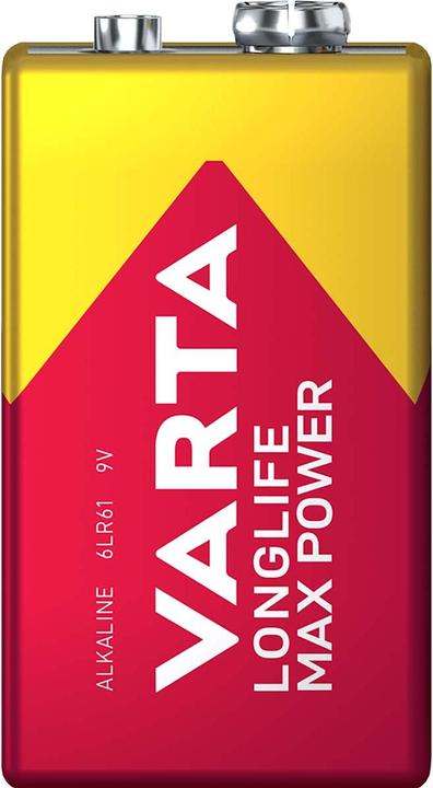 Produktbild Varta Longlife Max Power (1 Stk., 9V Block, 580 mAh)