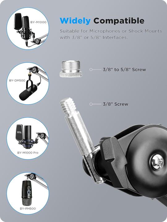Image du produit Boya BY-BA20 - bras pivotant pour microphone