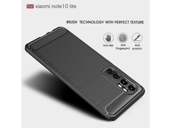 Immagine prodotto Screenguard Xiaomi Mi Note 10 Lite Cover Carbon Brushed Soft TPU (Mi Nota 10 Lite)
