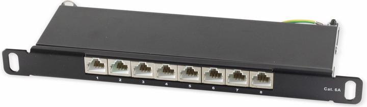 Shiverpeaks Panneau de brassage Slim Cat.6A 8 ports 0,5U 10