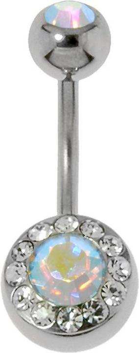 Bijouteria Bauchpiercing (Edelstahl, Kristall)