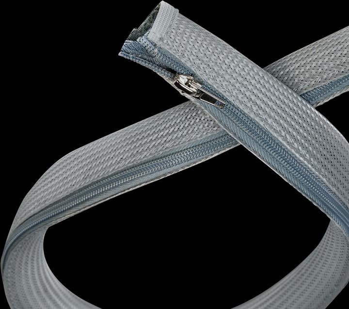 Produktbild LogiLink Kabelschlauch mit Reißverschluss, 1,0 m, grau aus Polyester, abrieb-, zugfest und verformungsbeständ (Kabelschlauch, 100 cm)