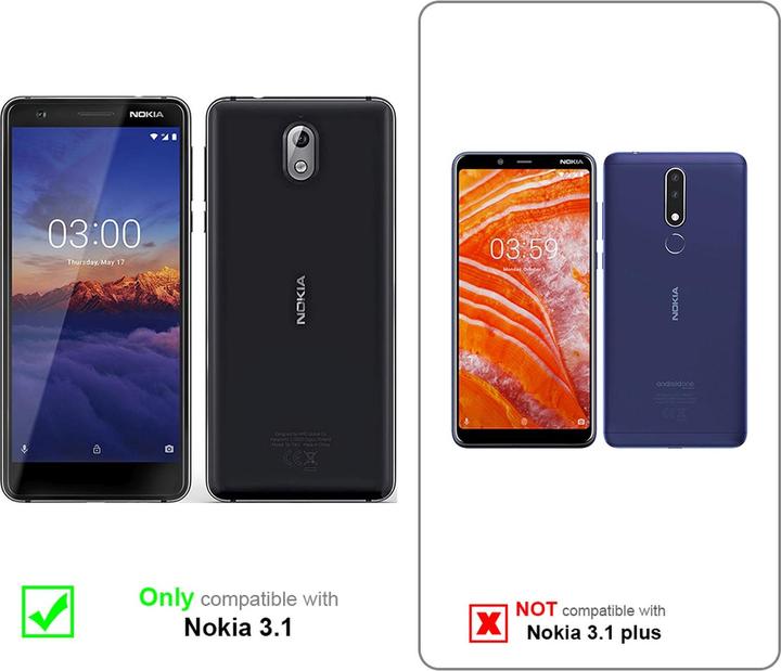 Produktbild Cadorabo Book Invisible Magnet Cover (Nokia 3.1)