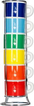 Produktbild Bialetti Porzellan Becher mit Ständer Kaffeebecher (60 ml, 6 x)