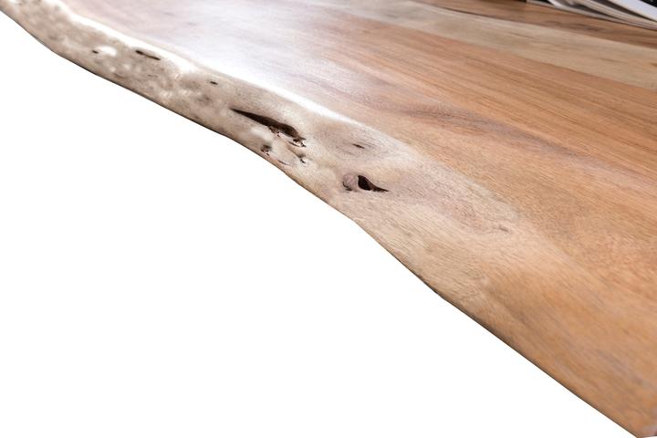 Image du produit SIT Möbel Table en bois massif Ux3.6 Acacia naturel antique noir antique (200 x 76 x 100 cm)