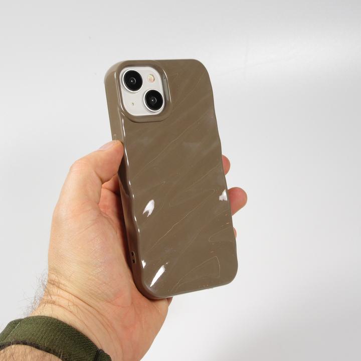 Actual product image PhoneLook Silicone cover with 3D wave shape matt (Apple iPhone 15)
