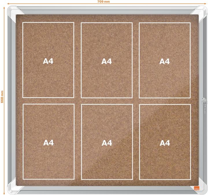 Produktbild Nobo Schaukasten Premium Plus Innenbereich Kork (Pinnwand)